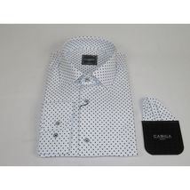Mens Shirt Hankie CASILA Turkey Cotton Blend 501920-09 navy Polka Dots image 4