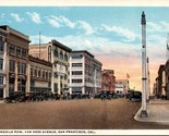 Automobile Row Van Ness Ave Street View San Francisco CA UNP WB Postcard L3 - $13.32