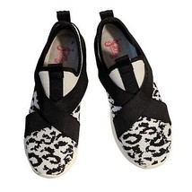 Jellypop Chapmin Womens Black/White Animal Print Slip On Knit Sneaker Si... - £22.89 GBP