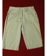 Girls Size 12 Slim Izod capri pants khaki shorts uniform - £11.05 GBP