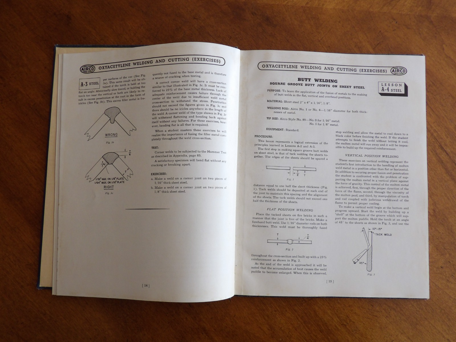 1942 AIRCO Oxyacetylene Welding and Cutting Lessons Instruction Course Exercises Item image 12