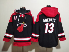 Men&#39;s Miami Heat #13 Bam Adebayo Black Ageless Must-Have Lace-Up Pullove... - $1,404.90 MXN
