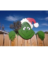 The Grinch Christmas Fence Peeker Outdoor Decoration Free Ship - £89.82 GBP