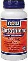 NOW Glutathione 500Mg 60 Vcaps - £27.34 GBP