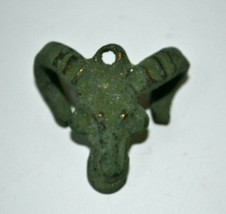 VERY RARE SUPERB BRONZE AGE BRONZE RAM HEAD STATUE PENDANT - £229.20 GBP