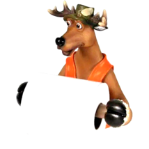 NEW Rivers Edge Hand Painted Cute Deer Wall Mounted Toilet Paper Holder 472 - €29,86 EUR