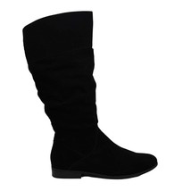 Style &amp; Co. Womens 11 M Black Kelimae Faux Suede Slouch Mid Calf Boots N... - £22.10 GBP