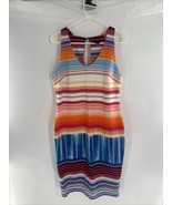 WORTHINGTON Sleeveless Dress Vintage Long RADIANT STRIPE Size 12 - $25.62 CAD