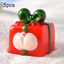 5pcs Christmas Micro Landscape Snowscape Decoration Accessories Christmas Resin  - £0.78 GBP