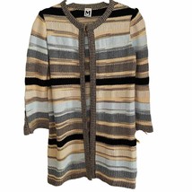 M by Missoni Jacquard Knit Open Front Straight Edge Cardigan NWOT - £69.87 GBP