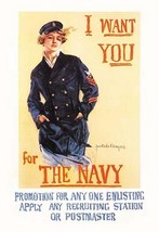 I Want You for the Navy by Howard Chandler Christy - Art Print - £17.57 GBP+