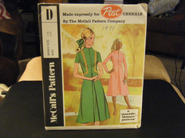 McCall&#39;s 2755 Post Cereals Misses Dress in 2 Versions Pattern - Size 14 ... - $10.64