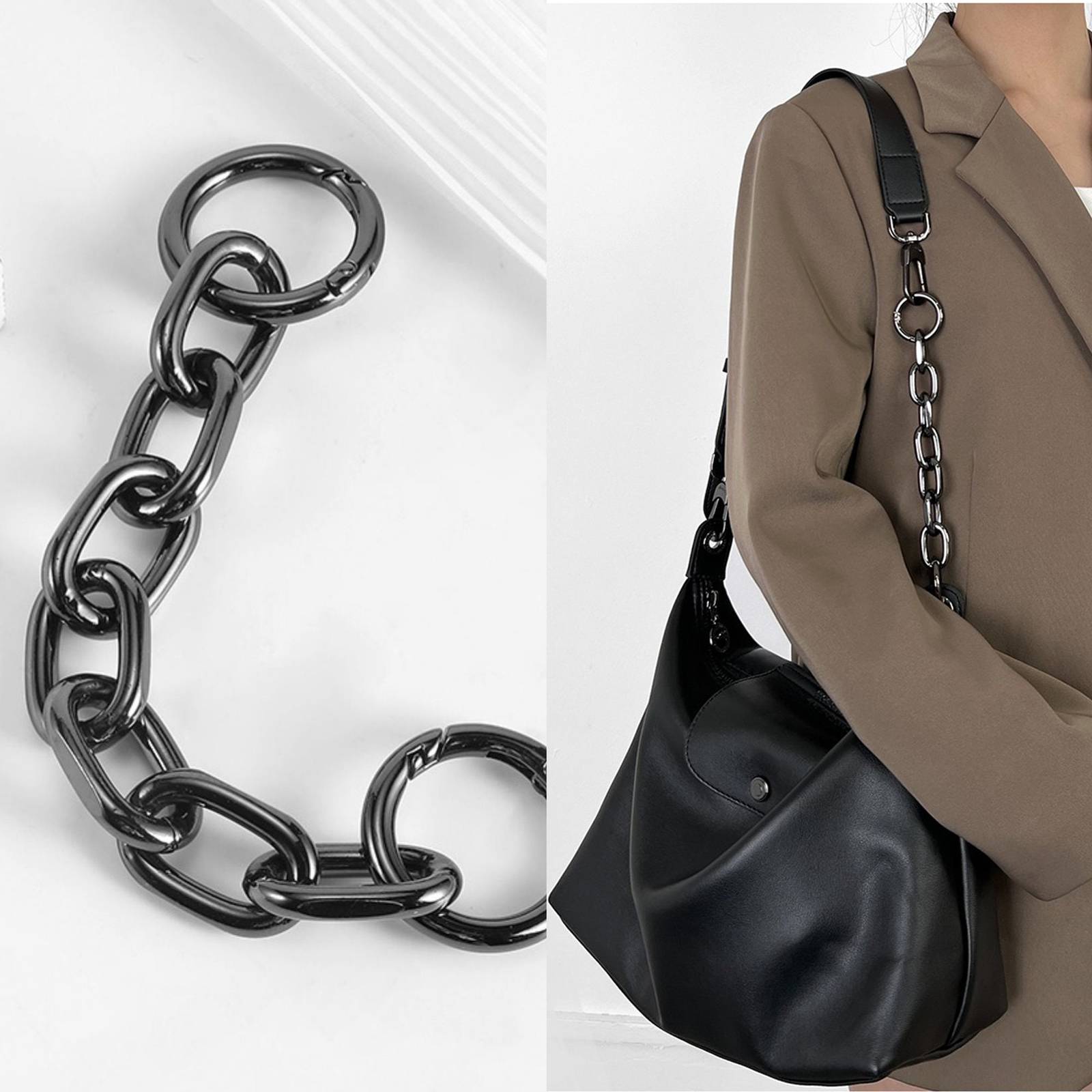 Hobo shoulder strap extension chain change underarm bag revamped crossbody bag s