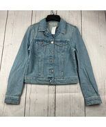 Mavi Small Cropped FIt Stretchable Denim Jeans Jacket Blue Women New - $69.79 CAD