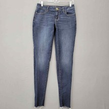 Maurices Women Jeans Size M Regular Jegging Stretch Low Rise Raw Hem Classic Zip - £10.17 GBP