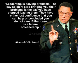 Colin Powell Quote Leadership Is Solving Problems Photo 8X10 - £6.34 GBP