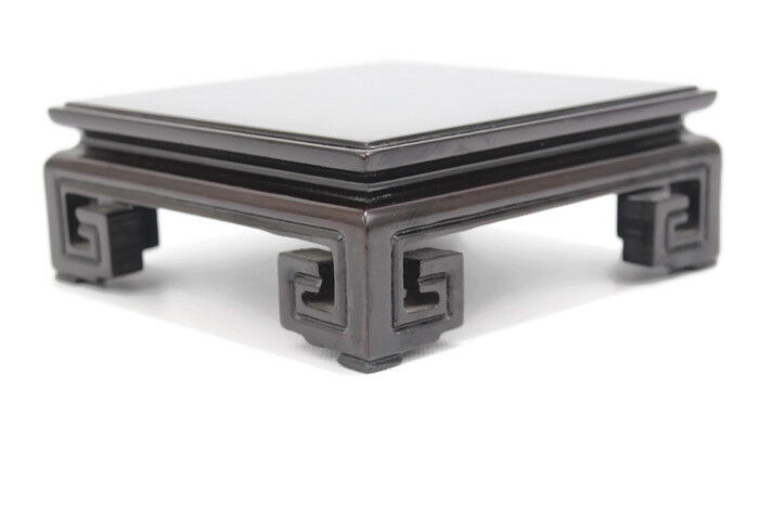 Brown Glossy Finish Wooden Chinese Pedestal Square Display Stand 3x3 to 9x9 - $21.78 - $99.00