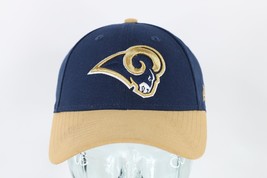 Vintage New Era Distressed St Louis Rams Los Angeles Rams Football Hat Cap Blue - £23.70 GBP