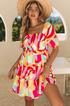 Comfortable Floral Print And Pockets Loose Fit Sleeveless Mini Dress - A-Line - - $41.99