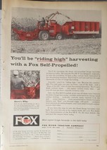 Fox Self Propelled Forage Harvester Advertisement 1961 - £10.54 GBP