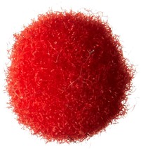 Acrylic Pom Poms Red 5mm - $14.00