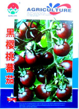 Fresh 300 Seeds Harbin Black Cherry Tomato Early Maturing Cherry Fruit - £4.80 GBP