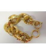 NEW Banana Republic Runway Massive Couture Snake Chain Gold Tone Bracele... - $565.28 MXN