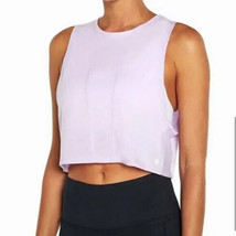 nwt WILDFOX Sweat Corrinne lilac Crop Top S Purple Orchid sheer panel ta... - $8.90
