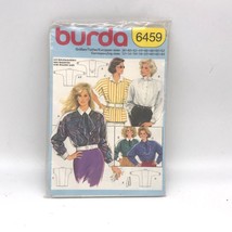 UNCUT Vintage Sewing PATTERN Burda 6459, Misses 1980s Shirt Blouse, Size 12-44 - $14.52