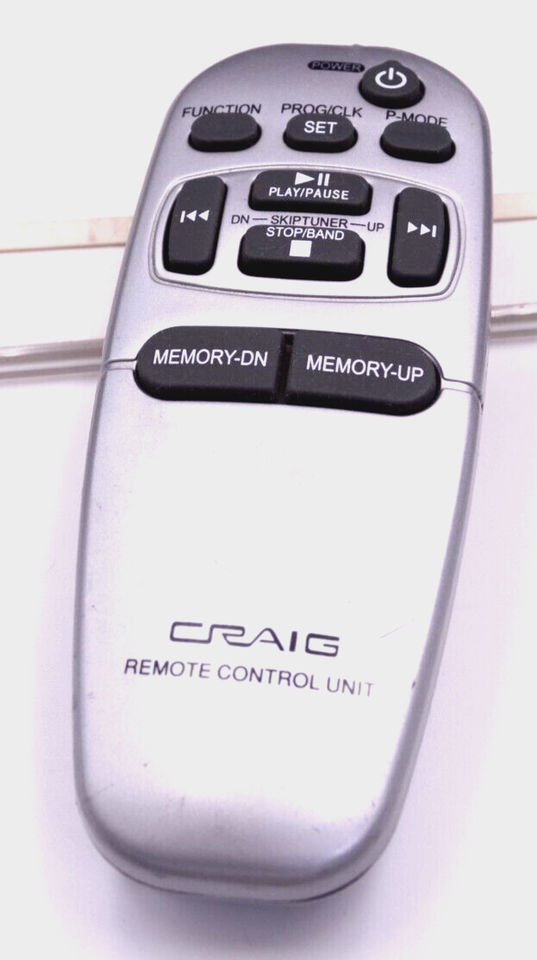 Craig Remote Control Unit CD Stereo Player RMSXVS424  Tested Working  			