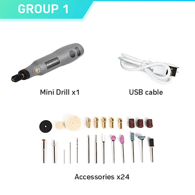 Mini Cordless Drill Power Tools Electric 3.6V Drill Grinder Grinding Accessories - $224.51