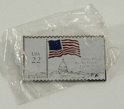 22c Flag Over Capitol Lapel Pin - $9.89