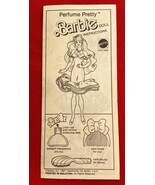 Vintage 1987 Paper Brochure Instructions for Perfume Pretty Barbie Matte... - $109.98 MXN
