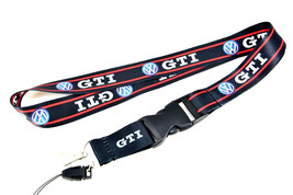 Brand New Gti Car Keychain Tag Rings Keychain Jdm Drift Lanyard Black - £7.72 GBP