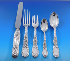Chrysanthemum by Tiffany &amp; Co Sterling Silver Flatware Set 12 Service 60... - £12,403.14 GBP