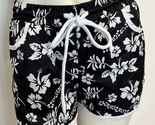 Black and White Floral Beach Shorts Size S - $14.24
