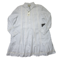 NWT Tuckernuck Callahan in Malibu Mornings Lace Inset Shirt Dress XXL - £78.21 GBP