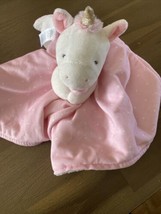 Carter's Just One You Unicorn Security Blanket Pink White Dots Lovey Toy Softy - £19.77 GBP