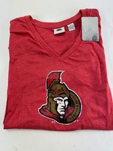 NHL Ottawa Senators Hockey Men&#39;s Licensed Screen Print T-Shirt Red Big &amp;... - $9.99