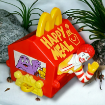 1994 McDonalds Happy Meal Toys Happy Meal Box Train Car Ronald McDonald - $3.46