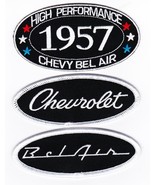 1957 CHEVY BEL AIR SEW/IRON ON PATCH BADGE EMBLEM EMBROIDERED SPORT COUP... - $280.05 MXN