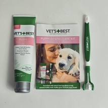 Vet’s + Best Enzymatic Dog Toothpaste 3.5oz Puppy Dental Kit Toothbrush 09/2025 - £6.19 GBP
