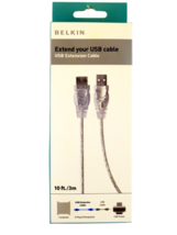 BELKIN 10 FT. USB EXTENSION CABLE - F3U134Q - $14.99