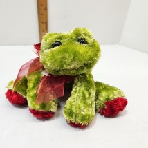 Dan Dee Frog Prince Plush Red Lips feet bow Stuffed Collectors Choice butt tag - £23.11 GBP