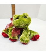 Dan Dee Frog Prince Plush Red Lips feet bow Stuffed Collectors Choice bu... - £22.74 GBP