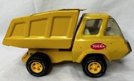 Vintage TONKA Yellow Pressed Metal Mini Dump Truck 1970s - £29.65 GBP