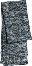Ladies Women Marled Soft Warm Scarf With Rib Knit Hem 74.75&quot; x 8&quot; NEW! - £11.85 GBP