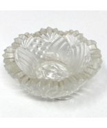 Vintage Cut Glass Open Salt Cellar Clear - $18.23 CAD