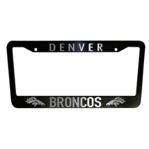 2 UNITS Denver Broncos Black Plastic License Plate Frame Truck Car Van  - £16.91 GBP