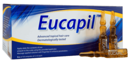 Eucapil Fluridil Original 30 Ampoules Hair Loss Growth Alopecia Baldness New/Sea - $108.00